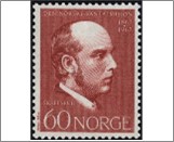 Mint NK 593 Lars Olsen Skrefsrud (1840-1910) Red Brown 60 Øre