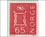 Used NK 605   Knot and Northstar 65 Øre Dark brown red