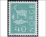 Used NK 610   Runes 40 Øre Blue green