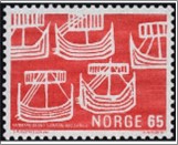 Mint NK 622 Norden- Viking ships Brown red 65 Øre