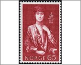 Used NK 639   Queen Maud (1869-1938) Purple carmine 65 Øre