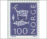 Used NK 648   Runes 100 Øre Blue violet Blue violet 100 Øre