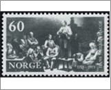 Used NK 672   Hans Nielsen Hauge (1771-1824) Black grey 60 Øre