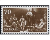 Used NK 673   Hans Nielsen Hauge (1771-1824) Dark brown 70 Øre