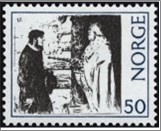 Used NK 678   The Preacher and the King Black,Dark violet blue 50 Øre