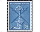 Mint NK 690 Swort hilt from Steinsvik, Lodingen Blue 1.2 Krone