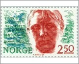 Used NK 1003   Herman Wildenvey (1885-1959) poet Multicolor 2.5 Krone