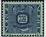 Used NK 1011   Fish Ornaments Green blue,Black violet ultramarine 2.3 Krone