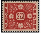 Used NK 1012   Flowers Ornaments Brown carmine,Orange brown 2.7 Krone