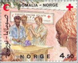 Used NK 1016   Norway- Somalia Multicolor 4.5 Krone