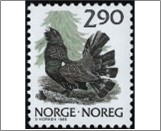 Used NK 1034   Western Capercaillie (Tetrao urogallus) Multicolor 2.9 Krone