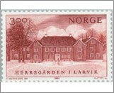 Used NK 1082   Manor house in Larvik Dark brown red 3 Krone