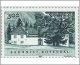 Used NK 1083   Manor houses Black blue green 3 Krone