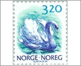 Used NK 1086   White Swan (Cygnus olor) 3.2 Krone Multicolor