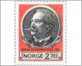 Used NK 1103   Johan Svendsen (1840-1911) composer, conductor & violinist 2.7 Krone Black,Vermilion
