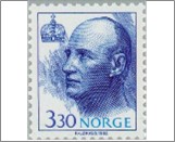 Used NK 1134   King Harald V 3.3 Krone Multicolor