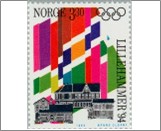 Used NK 1154   Olympic Games- Lillehammer 3.3 Krone Multicolor