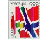 Used NK 1155   Olympic Games- Lillehammer 4.2 Krone Multicolor
