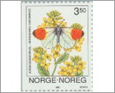 Used NK 1163   Anthocharis cardamines (Orange Tip) 3.5 Krone Multicolor
