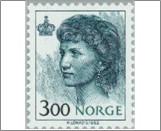 Used NK 1165   Queen Sonja 3 Krone Blue green,Dark green