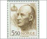 Used NK 1167   King Harald V 5.5 Krone Multicolor