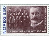 Used NK 1182   Johan Castberg (1862-1926) jurist and politician 12 Krone Dark blue,Dark red brown