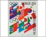 Used NK 1195   Olympic Games 5.5 Krone Multicolor