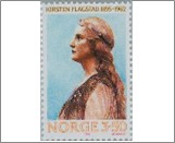 Used NK 1232   Kirsten Målfrid Flagstad (1895-1962) opera singer 3.5 Krone Multicolor