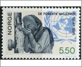 Used NK 1237   Woman Drinking from a Water Supply Line 5.5 Krone Multicolor