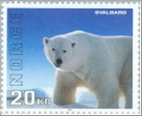 Used NK 1252   Svalbard. Polar bear 20 Krone Multicolor