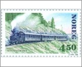 Used NK 1263   Steam train, Setesdal line 4.5 Krone Multicolor