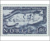 Mint NK 723 Geographical Survey Black blue 1.4 Krone