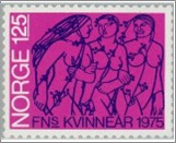 Used NK 746   Int. Year of the Women Dark violet blue,Dull purple 1.25 Krone
