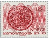Used NK 751   Currency and metric convention Lilac red 1.25 Krone