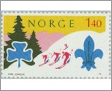 Used NK 754   14th World Scout Jamboree - Nordjamb '75, Lillehammer Multicolor 1.4 Krone