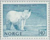 Used NK 759   Polar bear (Ursus maritimus) Dark green blue 1.4 Krone