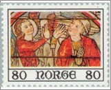 Used NK 762   Annunciation Multicolor 80 Øre