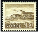 Used NK 788   Steinviksholm Fortress, Aasenfjorden Olive brown 1.3 Krone