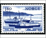 Used NK 798   Motor vessels "Nordstjernen" & "Harald Jarl" (1960) Dark violet blue 1.8 Krone