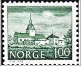 Used NK 814   Austråt Manor, 1650 Black blue green 1 Krone