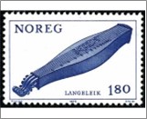 Used NK 833   Norwegian zither Black blue 1.8 Krone