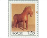 Used NK 837   Wooden horse Multicolor 1.25 Krone