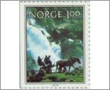 Used NK 843   Stuhlkarren, Briksdal Glacier Multicolor 1 Krone