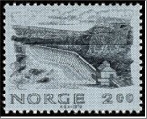 Used NK 848   Vessingsjoe Dam Dark violet blue,Ultramarine grey 2 Krone