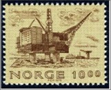 Used NK 849   Statfjord A Oilrig Brown olive,Dark lilac brown 10 Krone