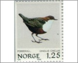 Used NK 861   (White-throated) Dipper (Cinclus cinclus) Multicolor 1.25 Krone