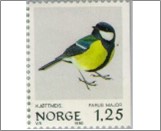 Used NK 862   Great Tit (Parus major) Multicolor 1.25 Krone