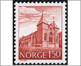 Used NK 879   Cathedral in Stavanger Brown carmine 1.3 Krone