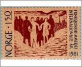 Used NK 893   International Year of Disabled Persons Multicolor 1.5 Krone