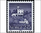 Used NK 905   Oscarshall, Oslofjord Blue violet 2.25 Krone